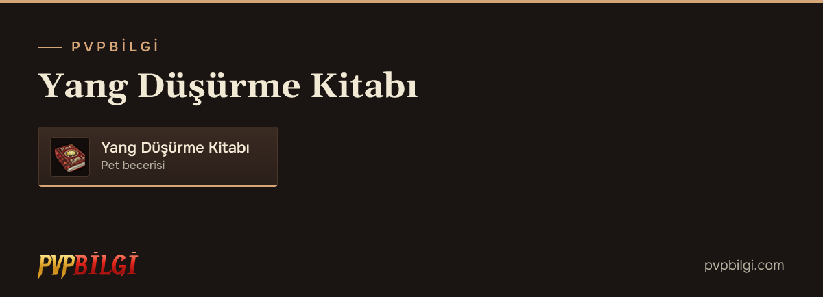 Yang Düşürme Kitabı