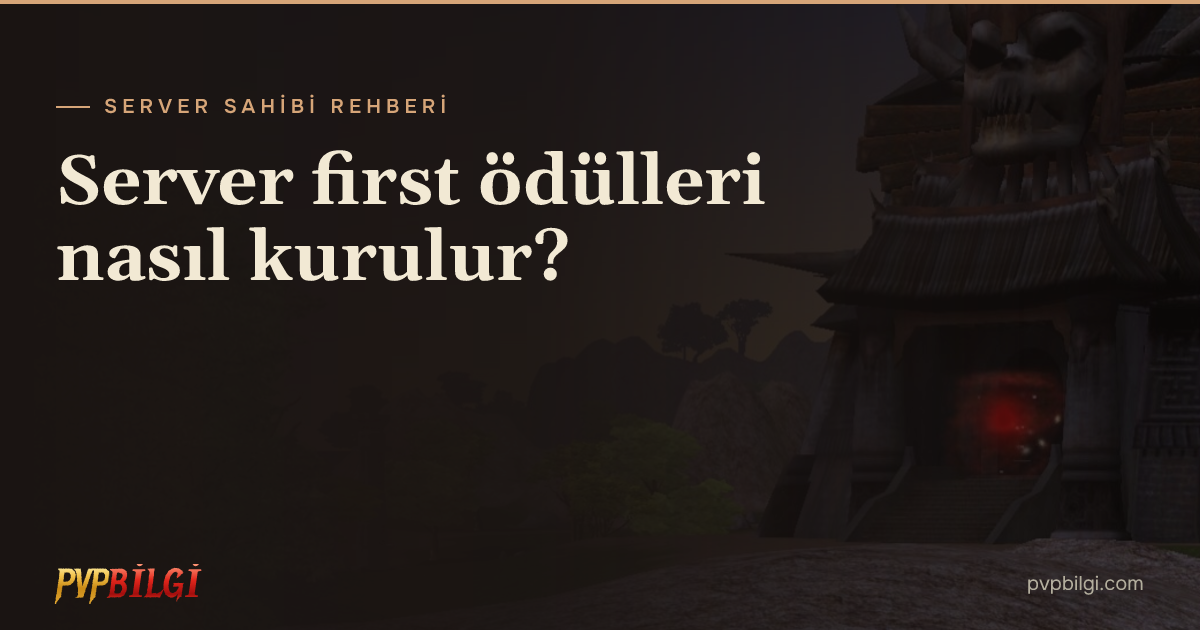 Metin2 server first ödülleri nasıl kurulur?